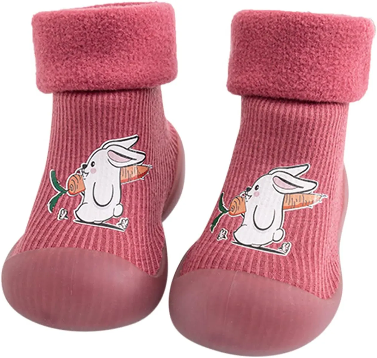 Tennis Shoes for Children Rubber Boys Girls Sole Toddler Knit Soft Warm Baby Stocking Shoes Socks Slipper Shoes