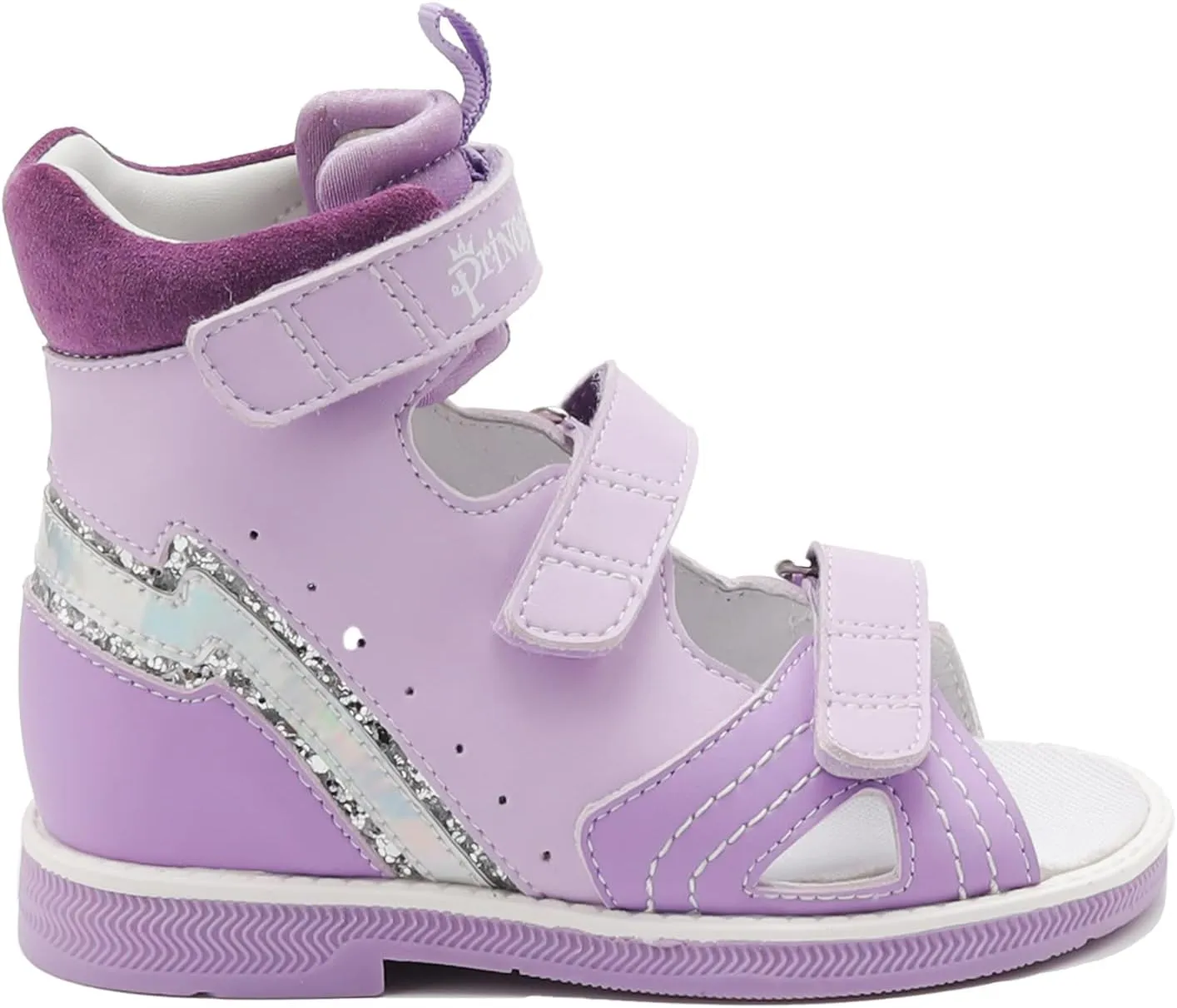 Toddler Arch and Ankle Support Orthopaedic Sandals,Purple High Top AFO Shoes