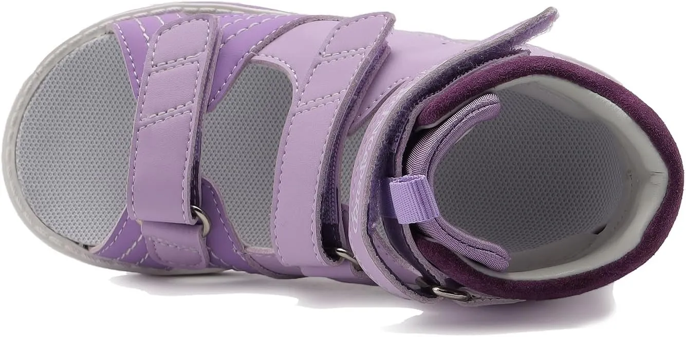 Toddler Arch and Ankle Support Orthopaedic Sandals,Purple High Top AFO Shoes