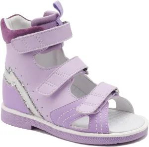Toddler Arch and Ankle Support Orthopaedic Sandals,Purple High Top AFO Shoes