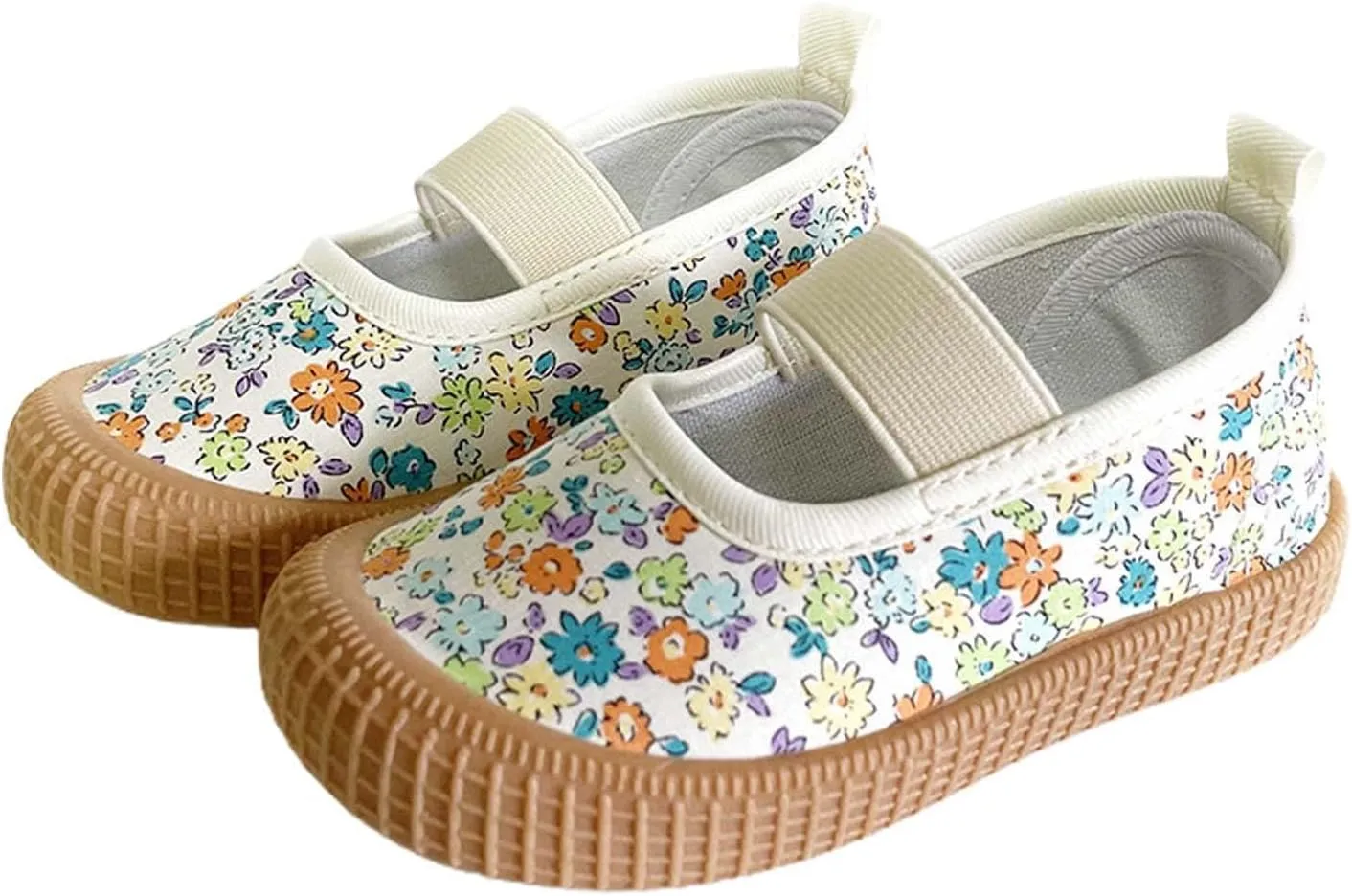 Toddler Baby Boy Girl Flat Canvas Shoes Summer Baby Soft Sole Tennis Shoes Closed Toe Shoes for Kids