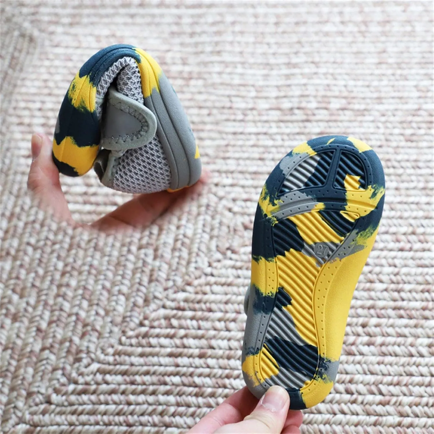 Toddler Baby Boy Girl Shoes Breathable Shoes Baotou Sneakers Mesh Baby Soft Sole Girls Basketball Shoes Size 4 Big Kid