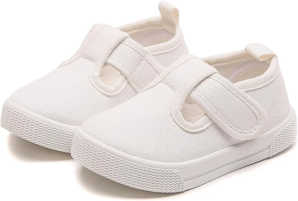 Toddler Baby Boy Girl Shoes Flat Shoes Bao Head One Foot Off Girl Canvas Shoes Baby Soft Sole Casual Slip on Toddler