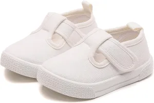 Toddler Baby Boy Girl Shoes Flat Shoes Bao Head One Foot Off Girl Canvas Shoes Baby Soft Sole Casual Slip on Toddler