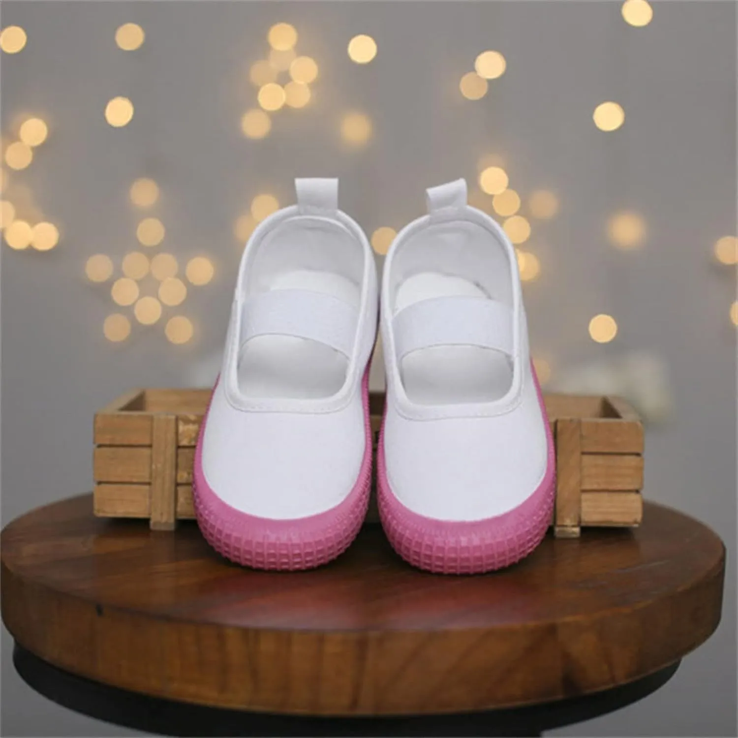 Toddler Baby Boy Girl Shoes Flat Shoes Bao Head One Foot Off Girl Canvas Shoes Baby Soft Sole Casual Underarm Our Girls