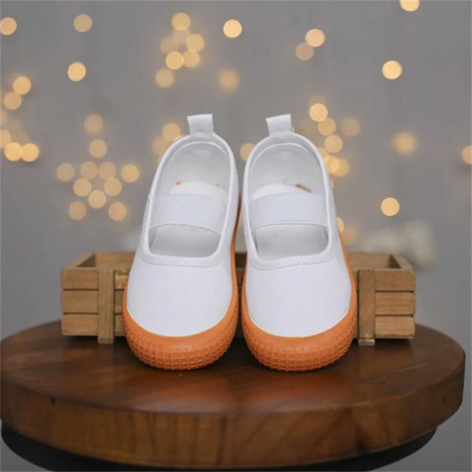Toddler Baby Boy Girl Shoes Flat Shoes Bao Head One Foot Off Girl Canvas Shoes Baby Soft Sole Casual Underarm Our Girls