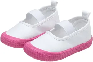 Toddler Baby Boy Girl Shoes Flat Shoes Bao Head One Foot Off Girl Canvas Shoes Baby Soft Sole Casual Underarm Our Girls