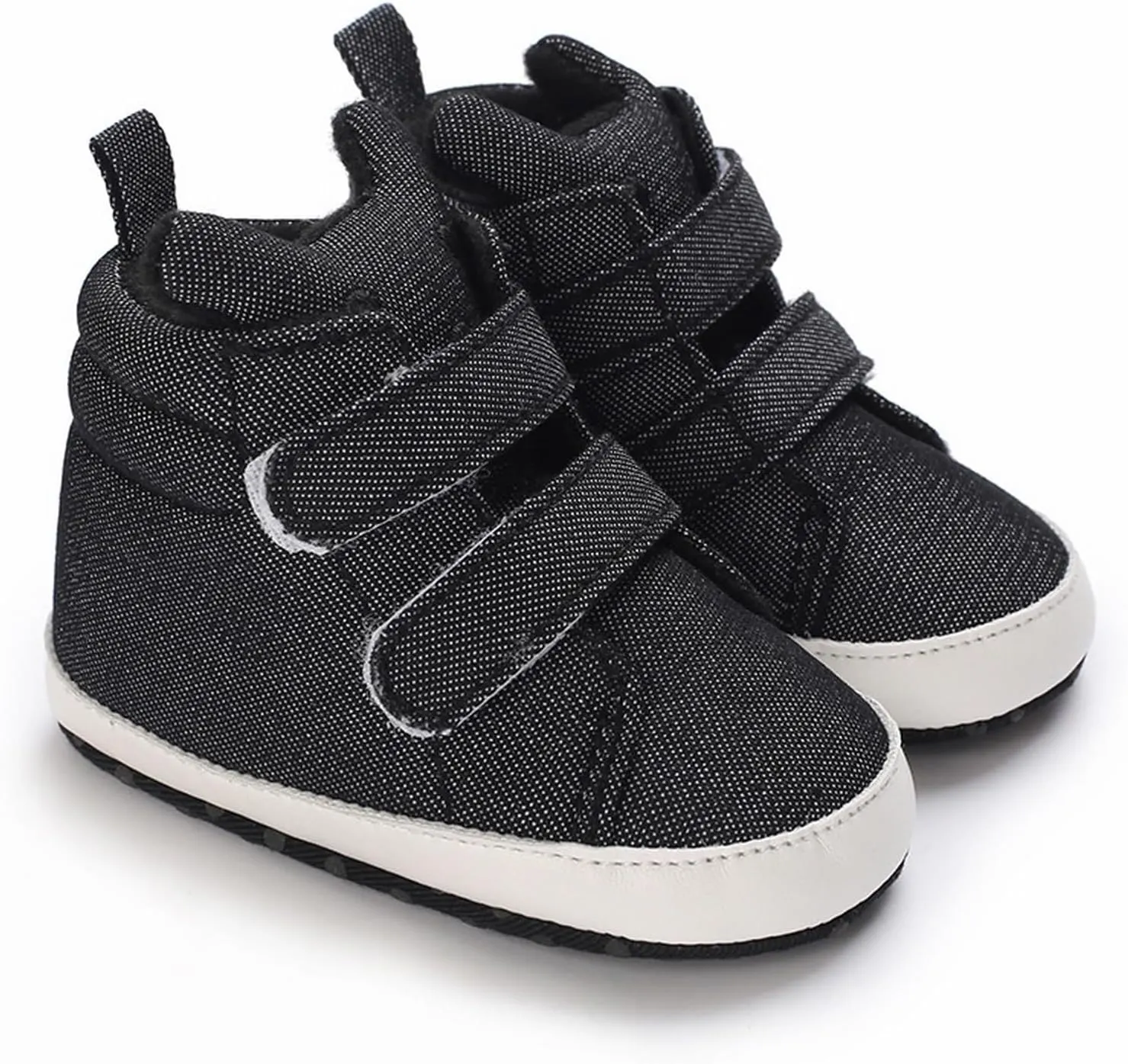 Toddler Baby Boys Girls High Tops Ankle Sneakers Soft Anti Slip Sole PU Leather Infant Newborn Shoes Size 12 Kids