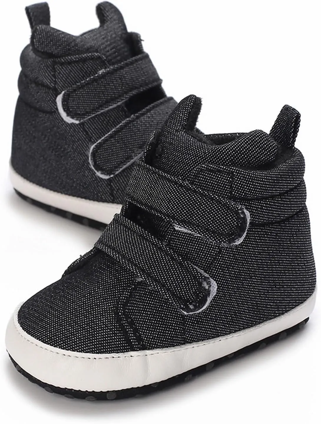 Toddler Baby Boys Girls High Tops Ankle Sneakers Soft Anti Slip Sole PU Leather Infant Newborn Shoes Size 12 Kids