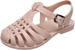 Toddler Baby Boys Girls Slip On Shoes Cute Candy Hollow Out Sandals Shoes Non-Slip Soft Sole Beach Flats Sandals S-013 Pink 8