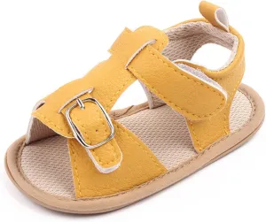 Toddler Baby Girl Sandals Summer Soft Sole Anti-Slip Crib Shoes Open Toe Princess Dress Flats Cute Infant First Walker Shoes
