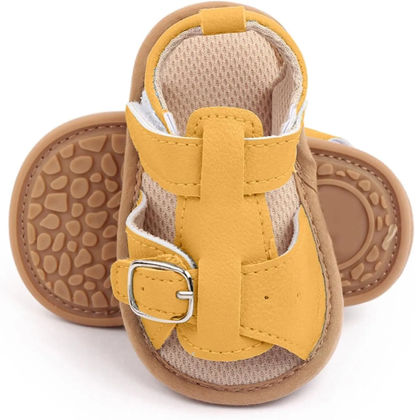 Toddler Baby Girl Sandals Summer Soft Sole Anti-Slip Crib Shoes Open Toe Princess Dress Flats Cute Infant First Walker Shoes