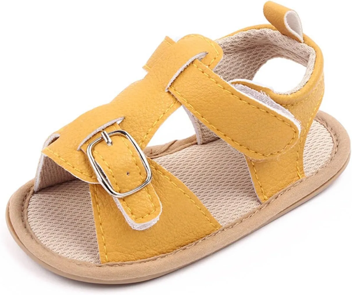 Toddler Baby Girl Sandals Summer Soft Sole Anti-Slip Crib Shoes Open Toe Princess Dress Flats Cute Infant First Walker Shoes