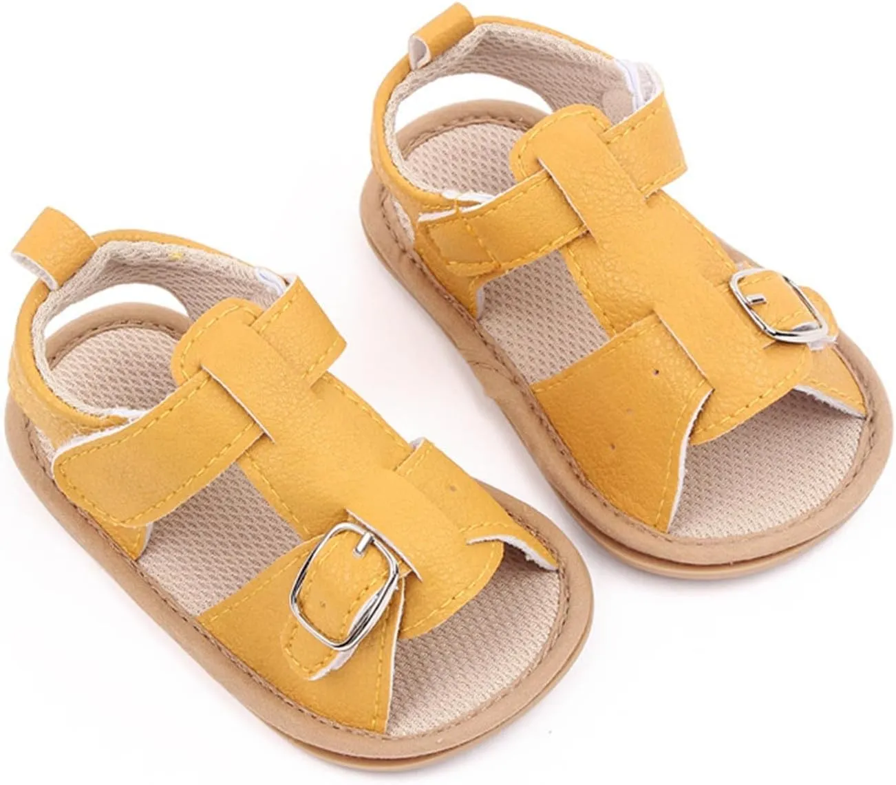 Toddler Baby Girl Sandals Summer Soft Sole Anti-Slip Crib Shoes Open Toe Princess Dress Flats Cute Infant First Walker Shoes