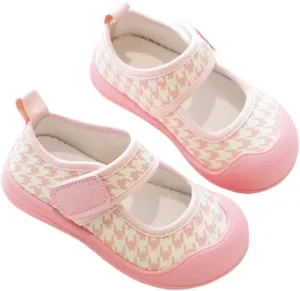 Toddler Baby Girl Shoes Canvas Shoes Baotou Sandals Baby Soft Soles Non Slip Suitable For 2 To 11 Girls Heels Size 1