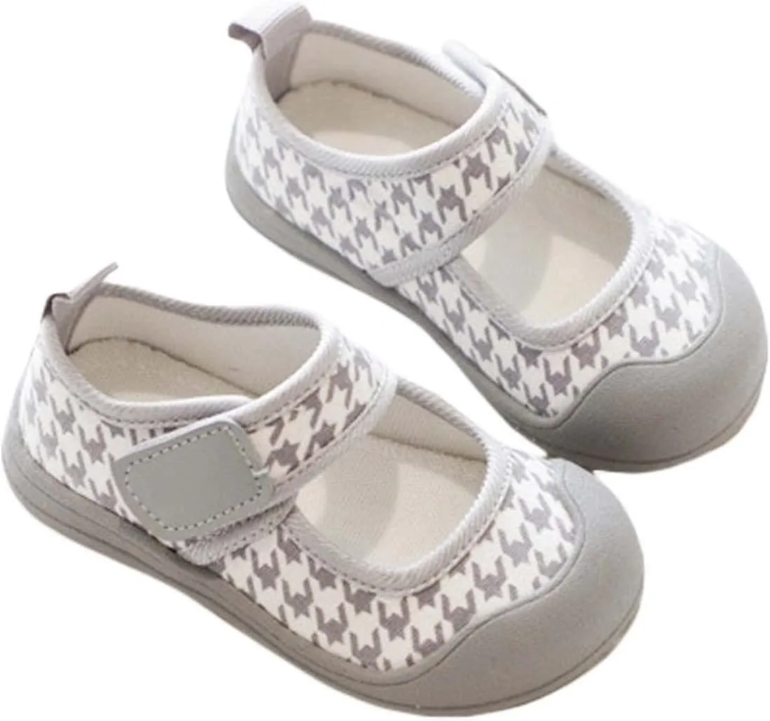 Toddler Baby Girl Shoes Canvas Shoes Baotou Sandals Baby Soft Soles Non Slip Suitable For 2 To 11 Girls Heels Size 1