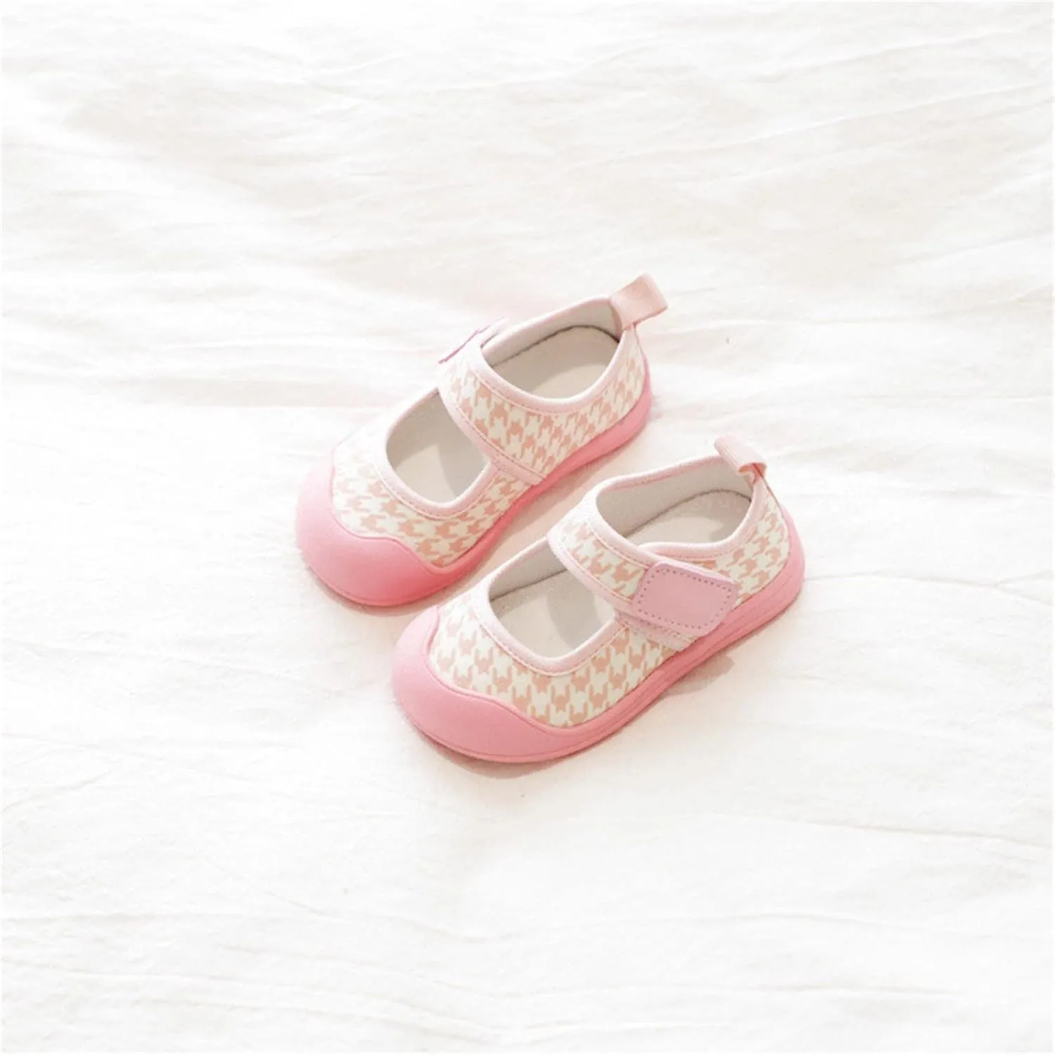 Toddler Baby Girl Shoes Canvas Shoes Baotou Sandals Baby Soft Soles Non Slip Suitable For 2 To 11 Girls Heels Size 1