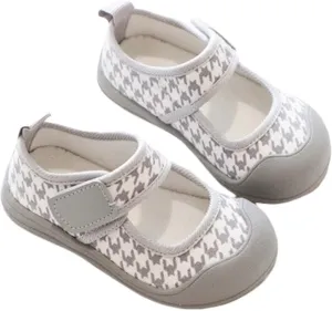 Toddler Baby Girl Shoes Canvas Shoes Baotou Sandals Baby Soft Soles Non Slip Suitable For 2 To 11 Girls Heels Size 1