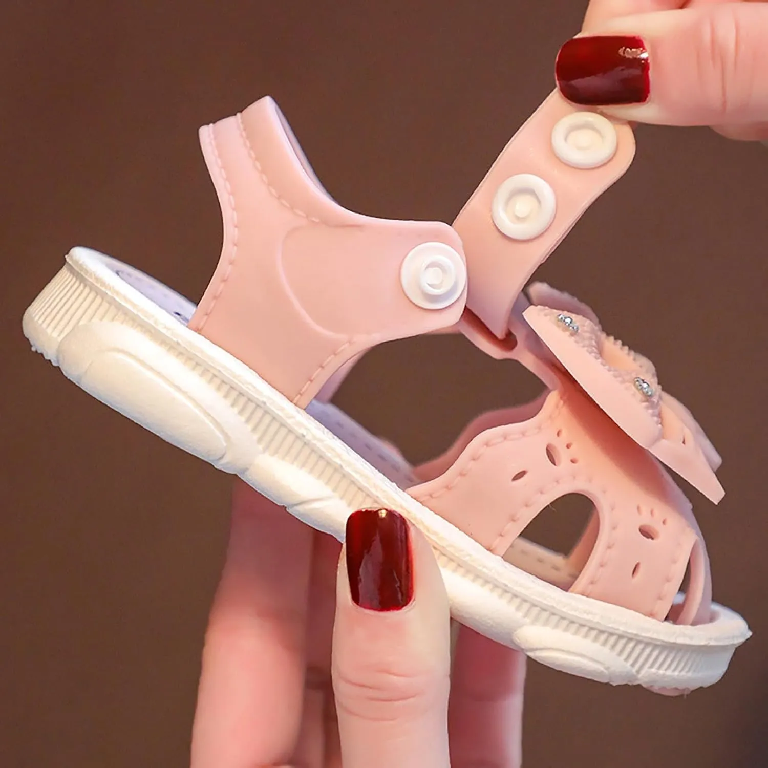 Toddler Baby Girls Sandals Summer Flower Soft Sole Princess Flat Shoe Infant Outdoor Cute Bowknot Dress Sandals