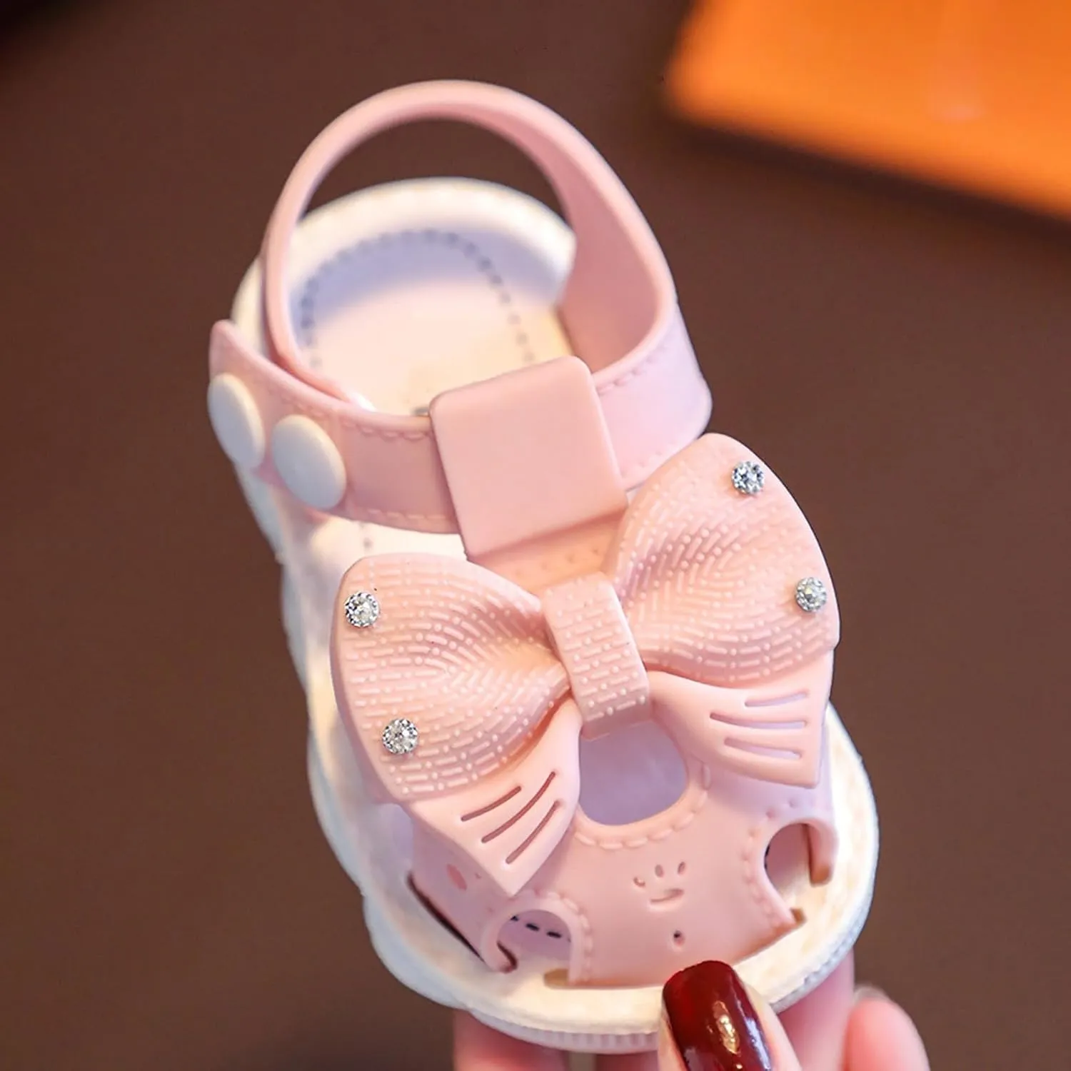 Toddler Baby Girls Sandals Summer Flower Soft Sole Princess Flat Shoe Infant Outdoor Cute Bowknot Dress Sandals