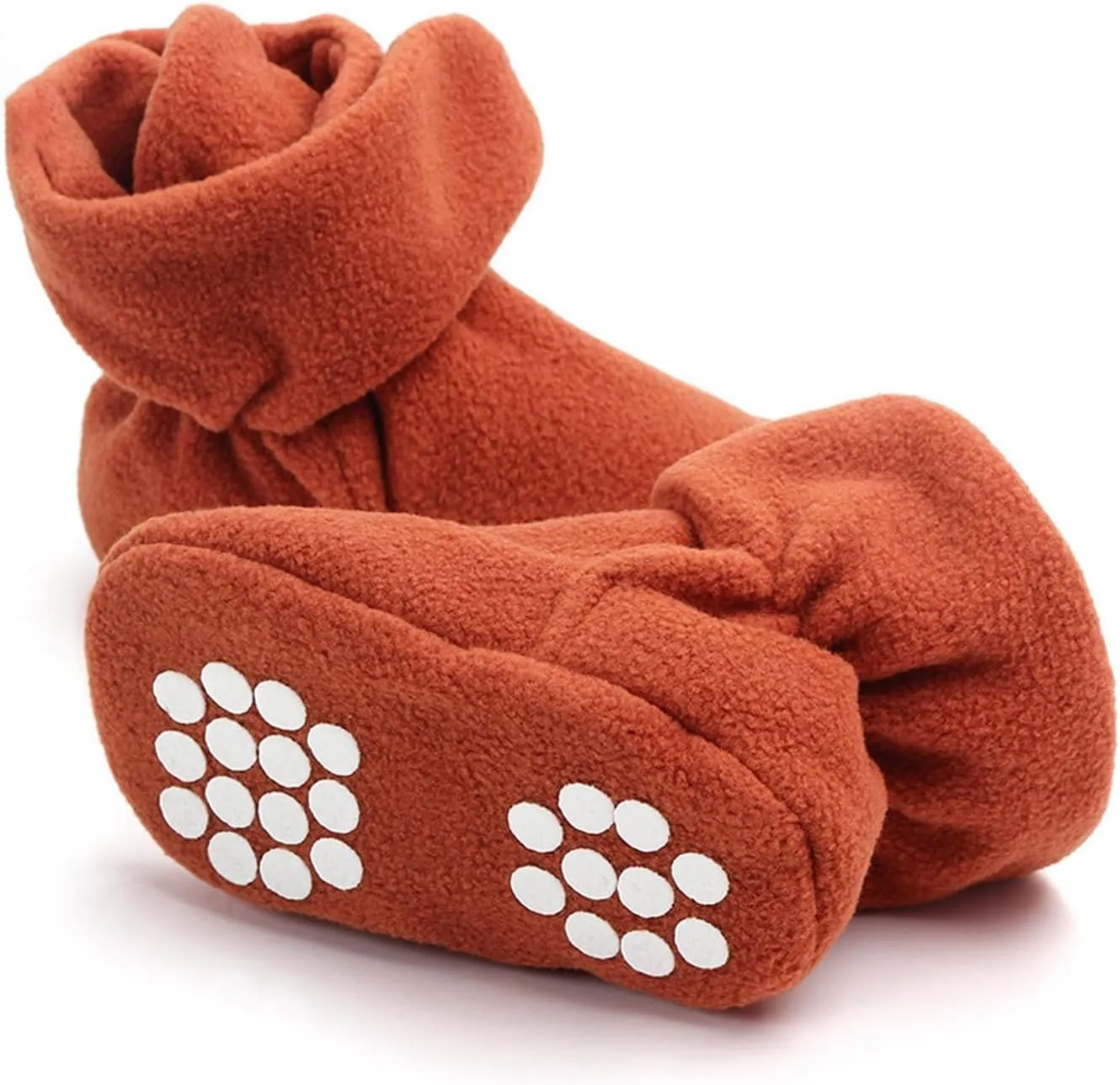 Toddler Baby Shoes Socks Solid Color Patchwork Knitted Plush Baby Socks Shoes for 0 to 12Months Shoes Boys Wide