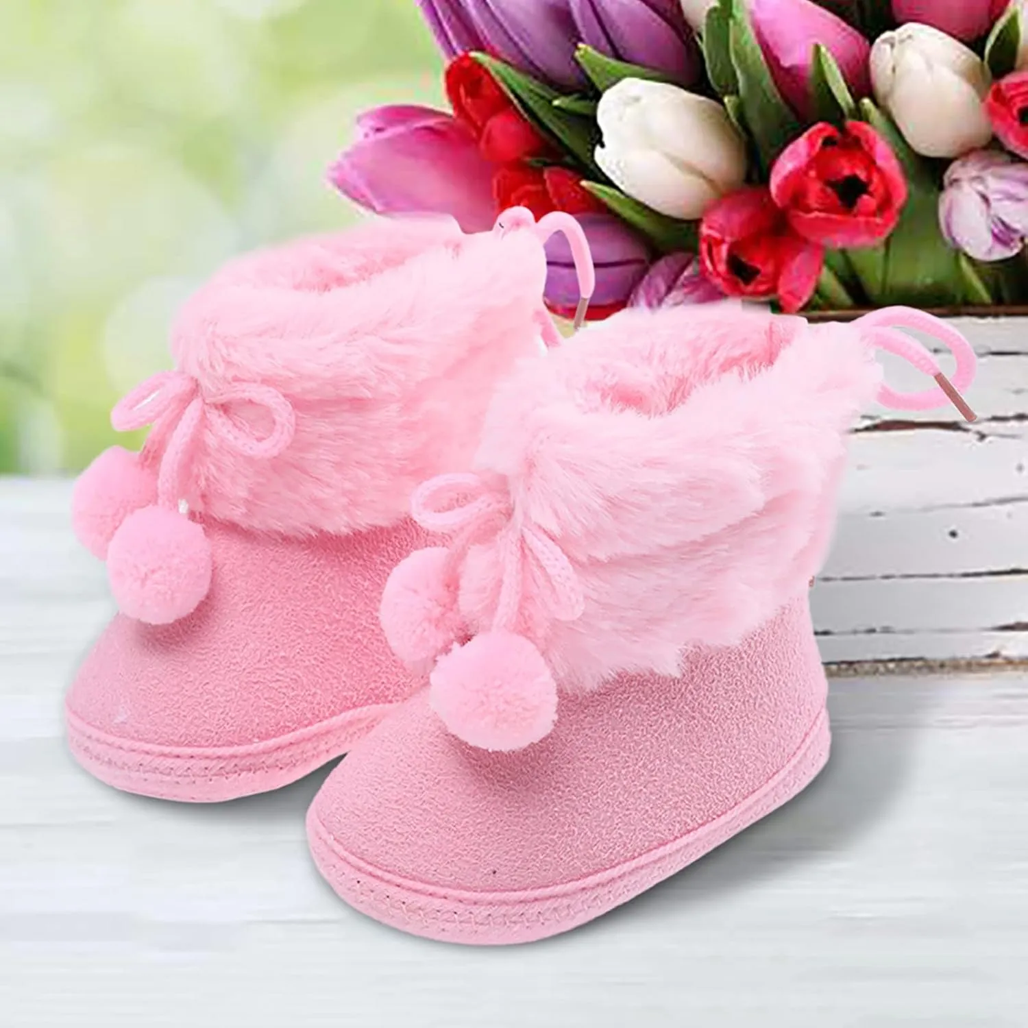 Toddler Boys Booties Girls Plush Snow Warming Shoes Baby Soft Boots Infant Baby Shoes Boy Tennis