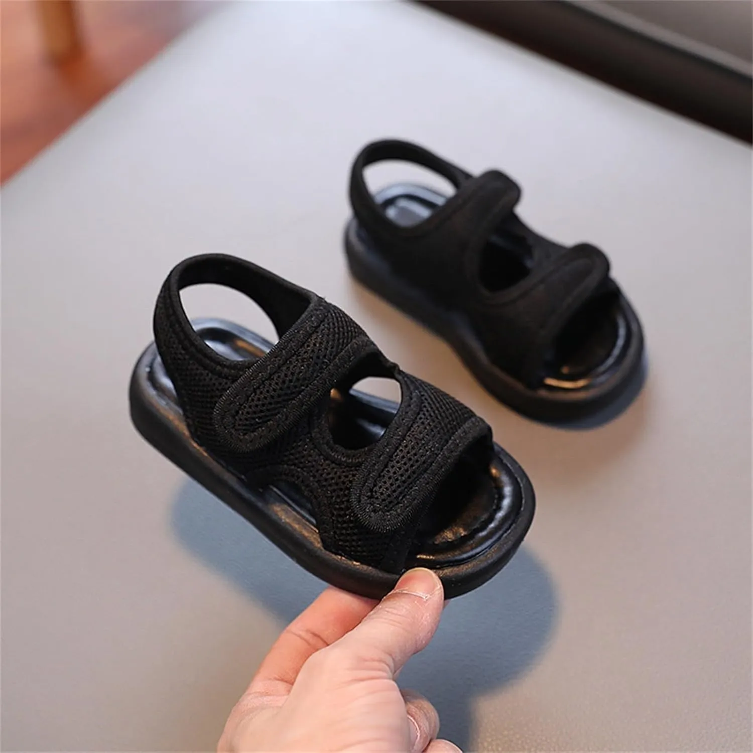 Toddler Casual Athletic Sport Sandals Big Kids Solid Soft Soles Beach Cloud EVA Quick Drying Pillow Slipper