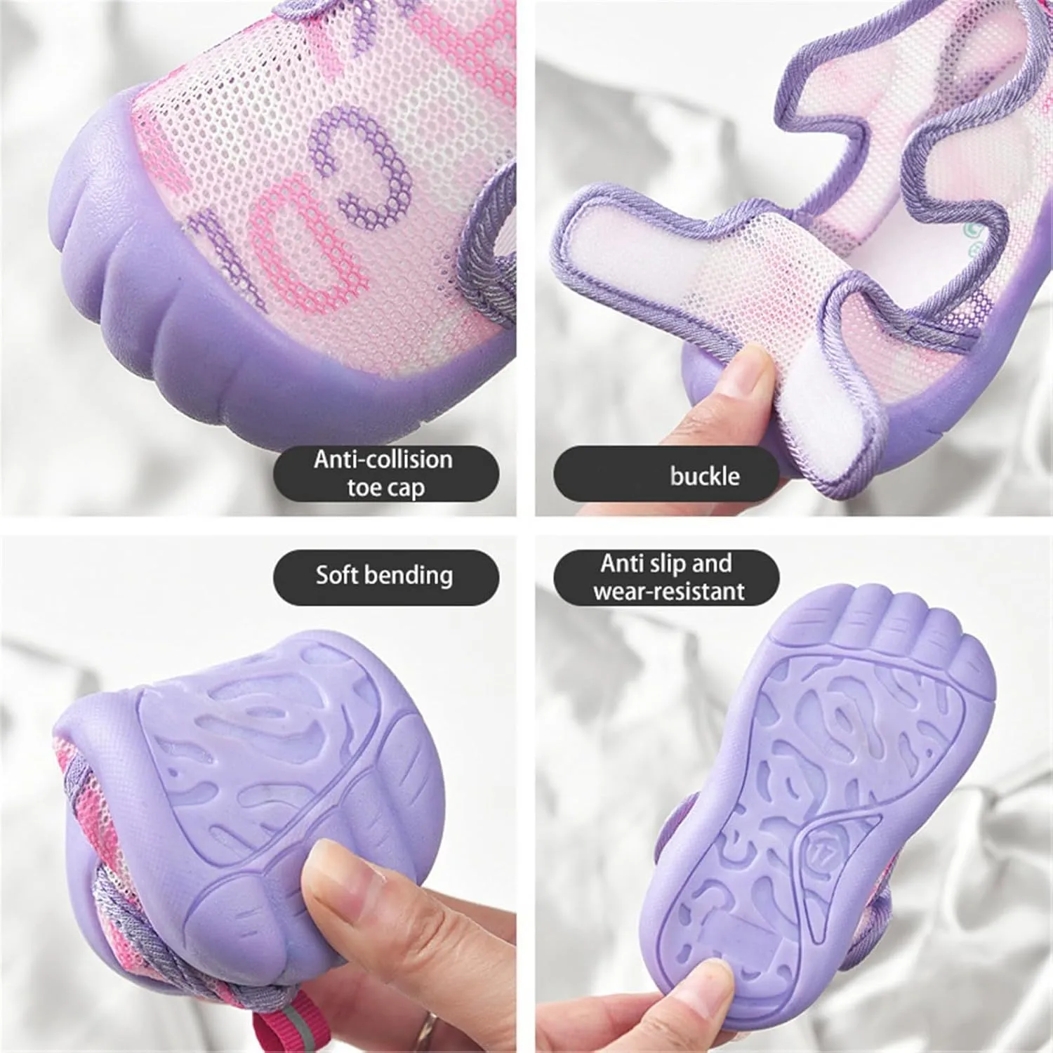 Toddler Cute Water Shoes Baby Boys Girls Qucik Dry Sport Beach Sandals Non-Slip Barefoot aqua Soft Sole Baby Shoes