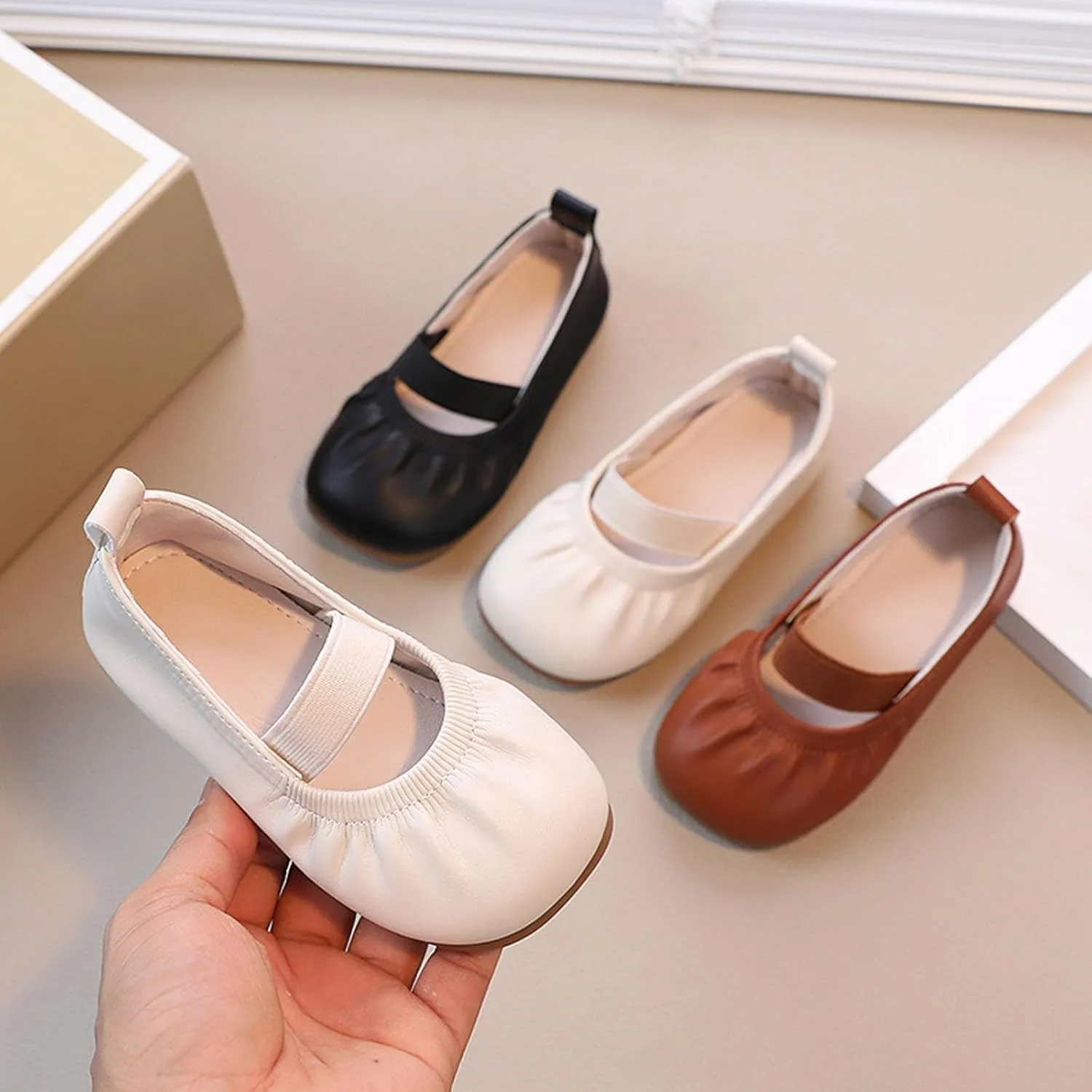 Toddler Flower Girl Dress Shoes Girl Ballet Party School Shoes Wedding Soft Soles with Soft Shoes for Girls Size 3