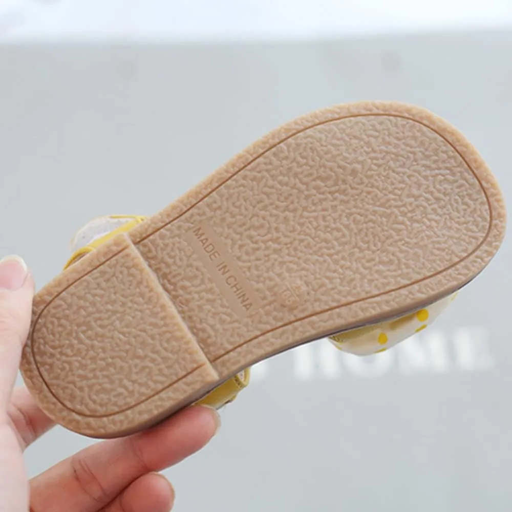 Toddler Girl Sandals Soft Open Toe Sandals for Kids Little Girl Cute Bow Flats Dress Sandals Summer Shoes