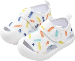 Toddler Girls Boys Shoes Sandals Flat Bottom Non Slio Half Open Toe Slip Breathable Soft Shoes Baby Girl Sandals 12-18 Months