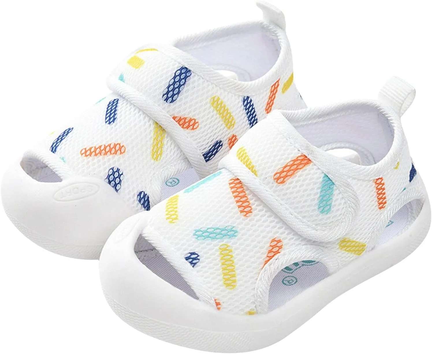 Toddler Girls Boys Shoes Sandals Flat Bottom Non Slio Half Open Toe Slip Breathable Soft Shoes Baby Girl Sandals 12-18 Months