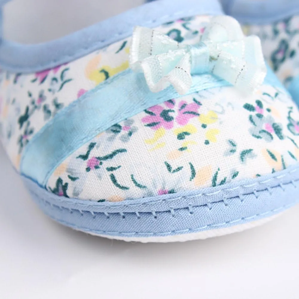 Toddler Girls Light up Walking Shoes Print Girl Toddler Baby -slip Casual Soft Shoes Bowknot Sole Infant Shoes