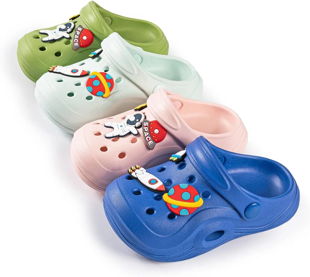 Toddler Kids Boys Girls Cute Garden Water Clogs Sandals Slip On Shoes Slipper Slides Lightweight Outdoor Summer Infant Children Beach Pool Shoes (Baby/Toddler Kids)