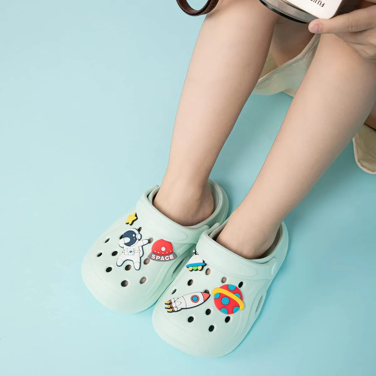 Toddler Kids Boys Girls Cute Garden Water Clogs Sandals Slip On Shoes Slipper Slides Lightweight Outdoor Summer Infant Children Beach Pool Shoes (Baby/Toddler Kids)