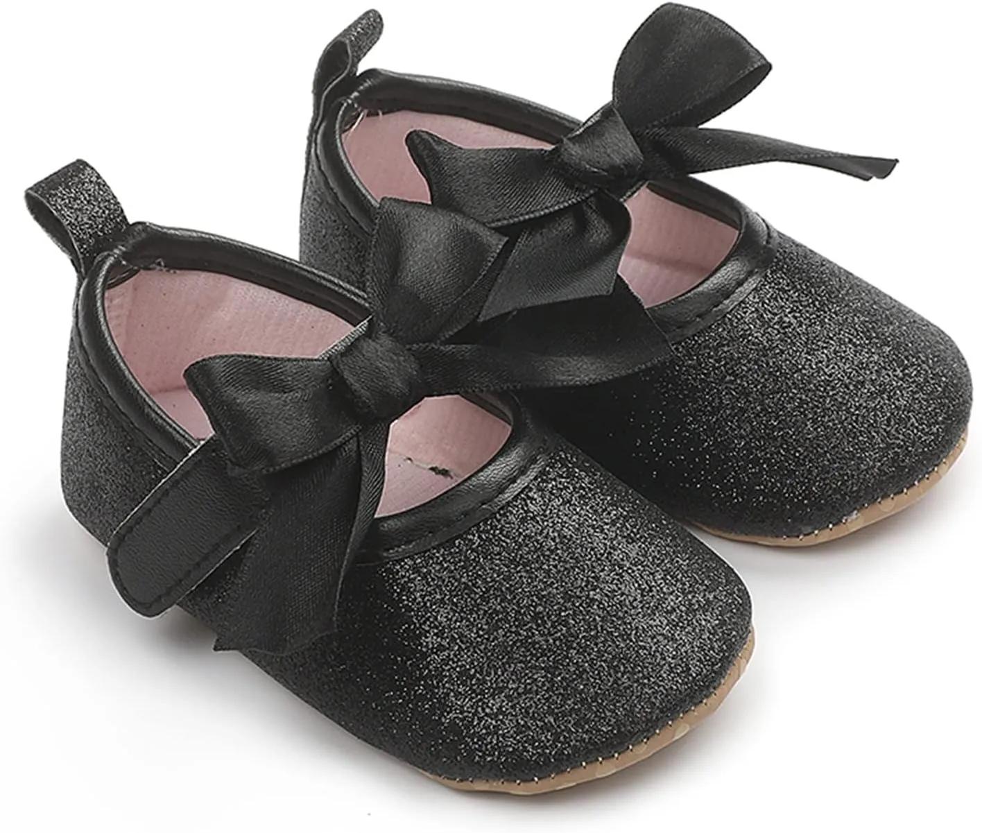 Toddler Kids Infant Girls Soild Bowknot Princress Shoes Floor Barefoot Non Slip First Walkers Shoes Girls Tennis Shoes
