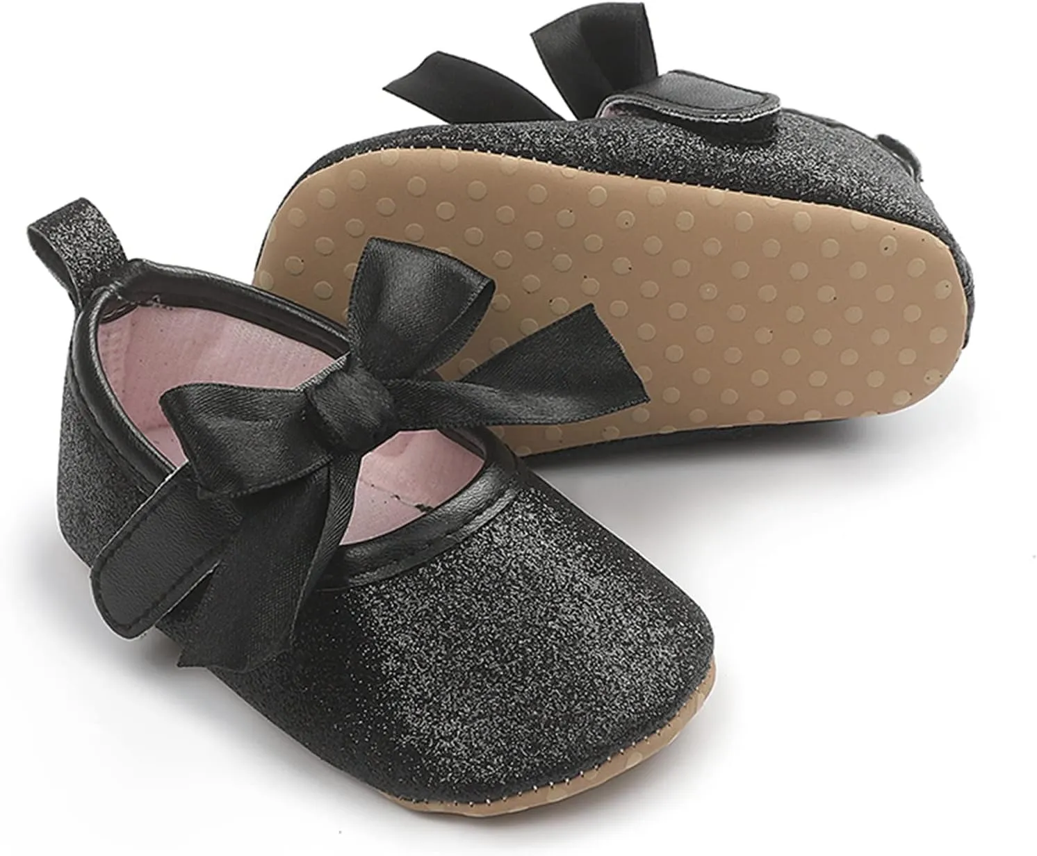 Toddler Kids Infant Girls Soild Bowknot Princress Shoes Floor Barefoot Non Slip First Walkers Shoes Girls Tennis Shoes