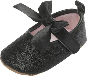 Toddler Kids Infant Girls Soild Bowknot Princress Shoes Floor Barefoot Non Slip First Walkers Shoes Girls Tennis Shoes