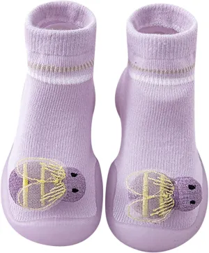 Toddler Kids Infant Newborn Baby Boys Girls Shoes First Walkers Cute Cartoon Animals Summer (Purple, 12-18 Months)