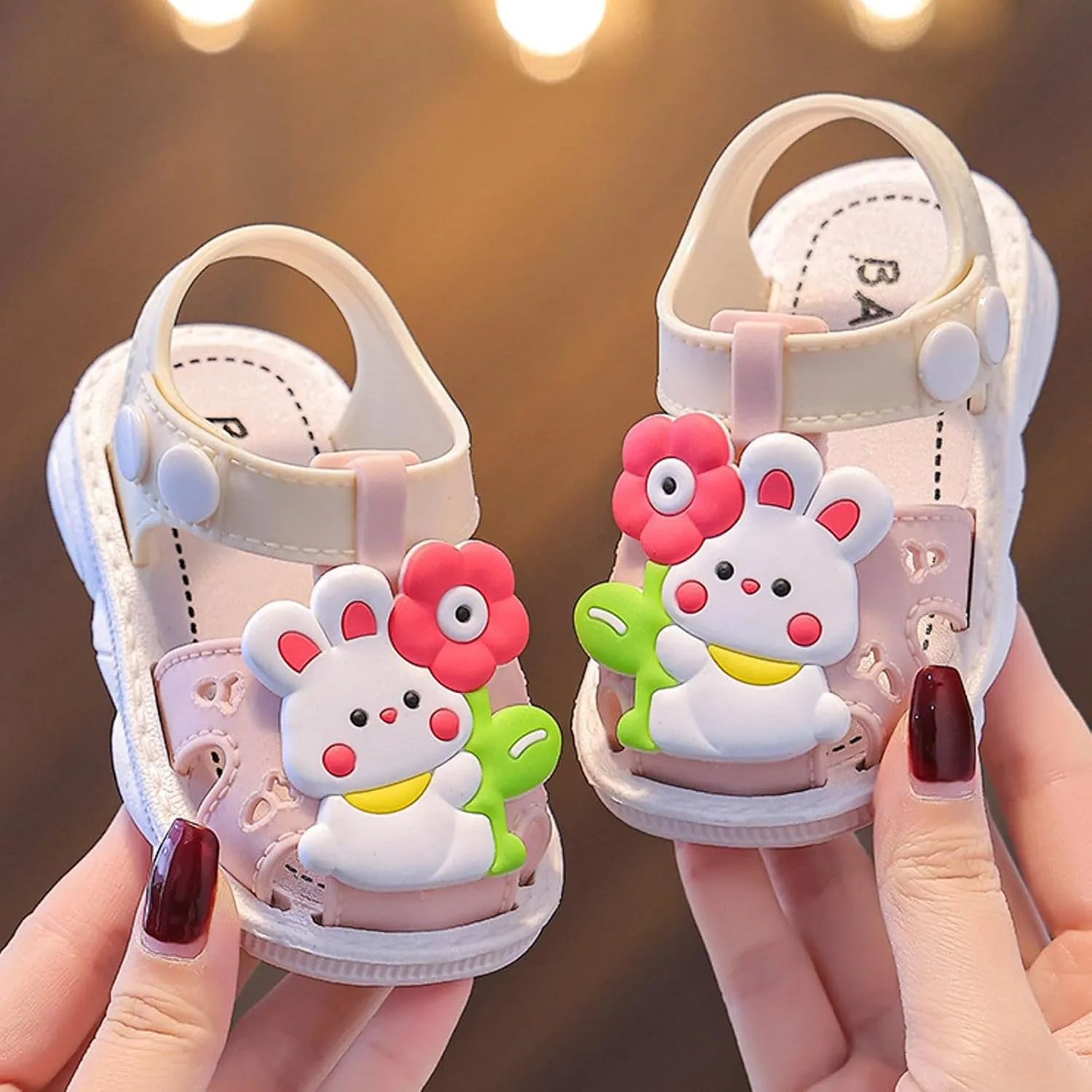 Toddler Slip On Shoes Children Shoes Comfortable Flat Sandals Fashionable Toe Covering Children Toddler Girl