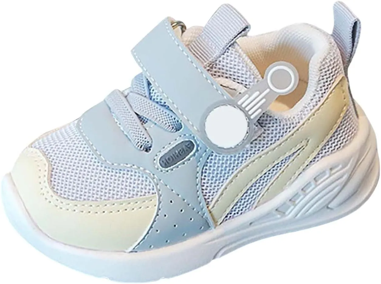 Toddler Slip On Sneakers Baby Walking Shoes Non-Slip Breathable Boys & Girls Tennis Shoes Infant Mesh Running Shoes