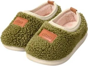 Toddler Tennis Shoes Childrens Girl Cotton Shoes Solid Color Fashion Soft Sole Winter Warm Indoor Non Slip Cotton