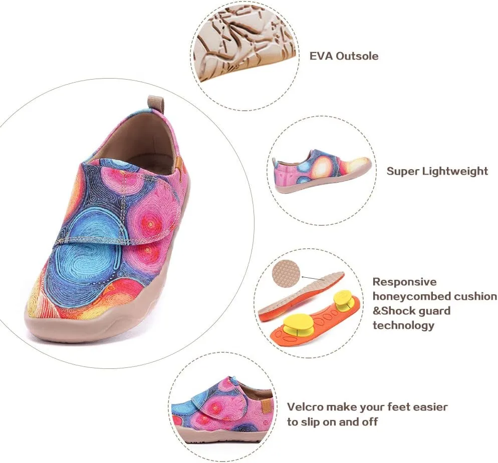 UIN Toddler Baby Little Kid Shoes Painted Art Funny Walking Casual Fashional Sneakers Daydream