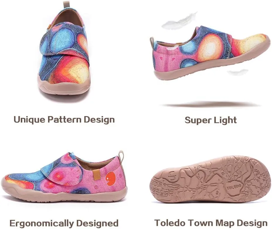 UIN Toddler Baby Little Kid Shoes Painted Art Funny Walking Casual Fashional Sneakers Daydream