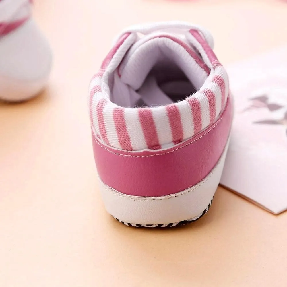 Unisex Baby Sneaker 0-18 M Newborn Boy Girl Soft Anti-Slip Sole Canvas Shoes Infant First Walkers Bandage Shoes