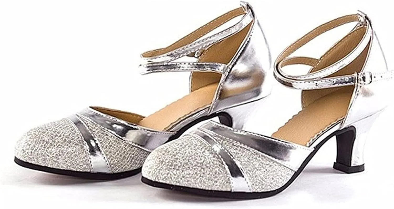 Womens Summer Cross Straps Sandals Roman Style Hollow Sexy High-Heeled Shoes Ladies Adult Latin Dance Shoes Baotou Comfy Trendy Soft Sole Shoes