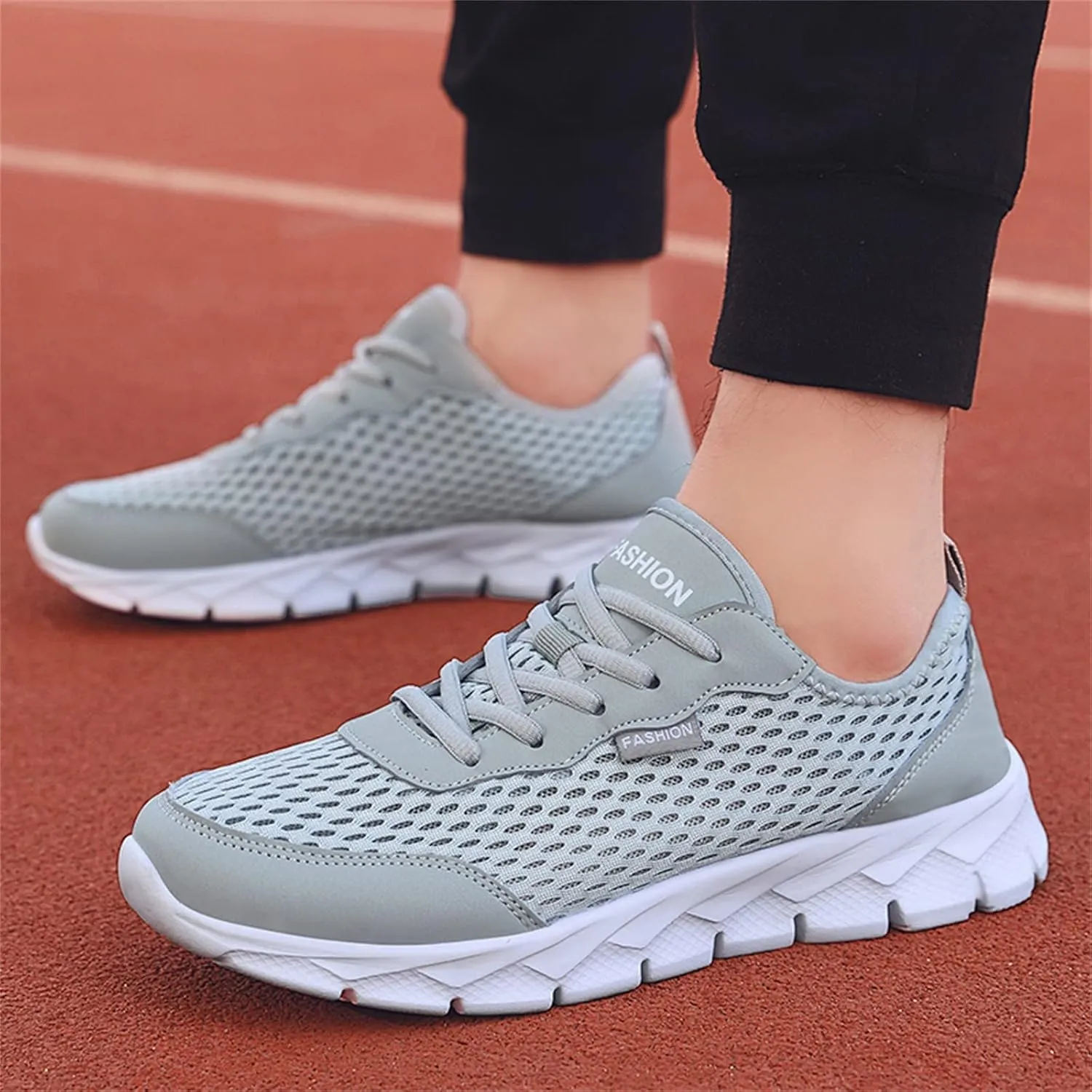 Womens Tennis Shoes Mesh Casual Slip On Shoes Waterproof Sneakers Women's Soft Sole Mesh Comfort Orthopedic White Basketball Shoe White Loafers