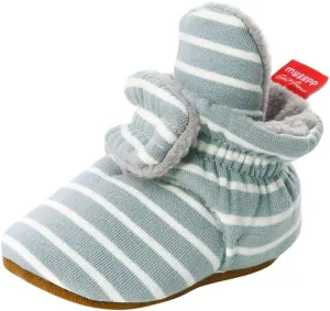 WUAI Baby Boys Girls Cozy Fleece Booties Anti-Slip Socks Soft Sole Toddler Warm Winter Boots First Walkers Crib Shoes
